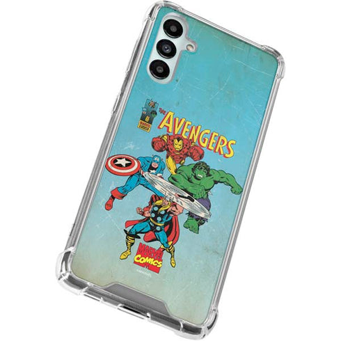 Marvel Classic Comics The Avengers Galaxy A15 5G Clear Case